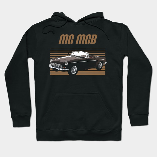 MG MGB 1962 Awesome Automobile Hoodie by NinaMcconnell